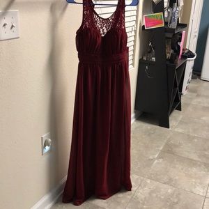 New Burgundy formal dress